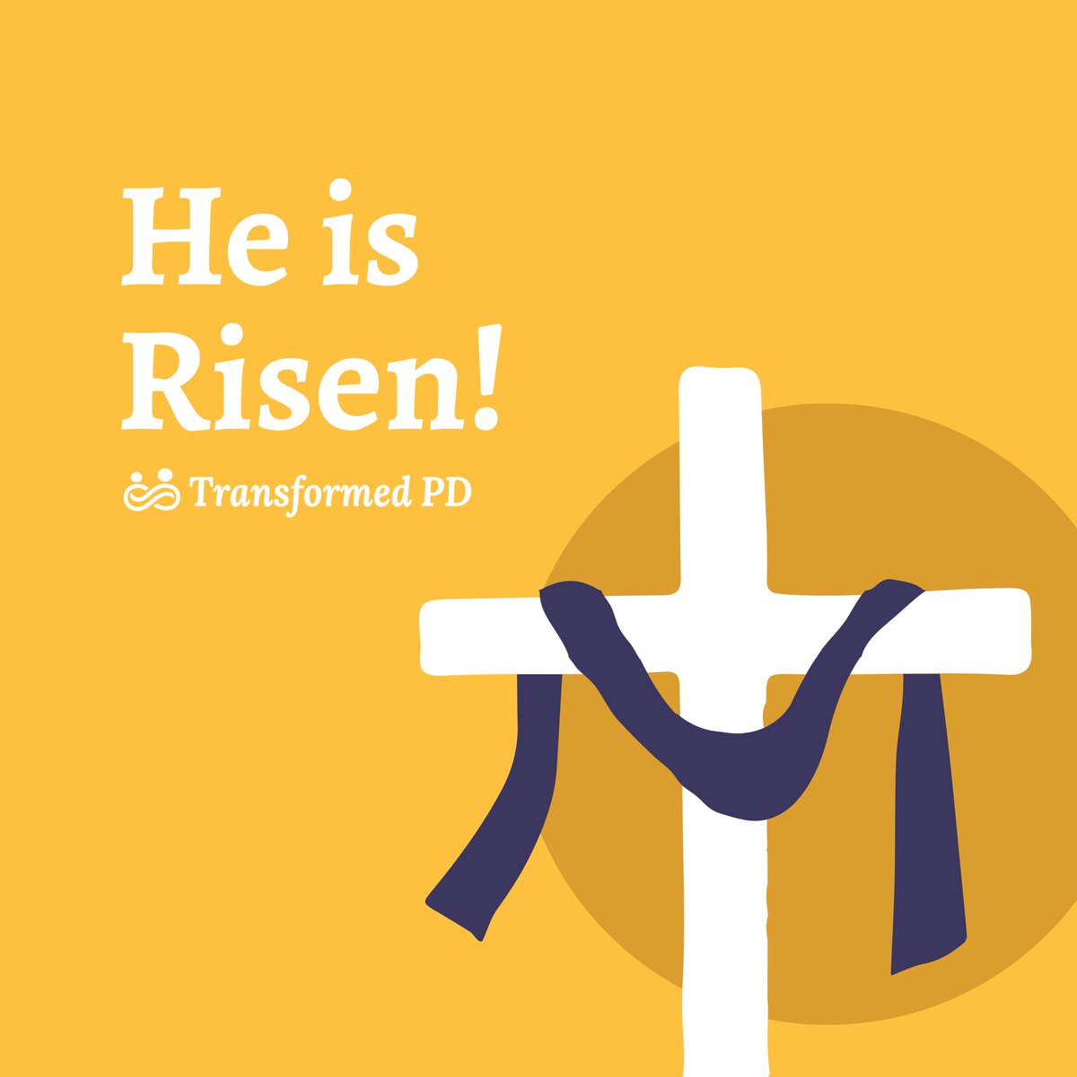 TransformedPD's tweet image. Happy Easter from Transformed PD! 

"Jesus said to her, “I am the resurrection and the life. Whoever believes in me, though he die, yet shall he live."  John 11:25