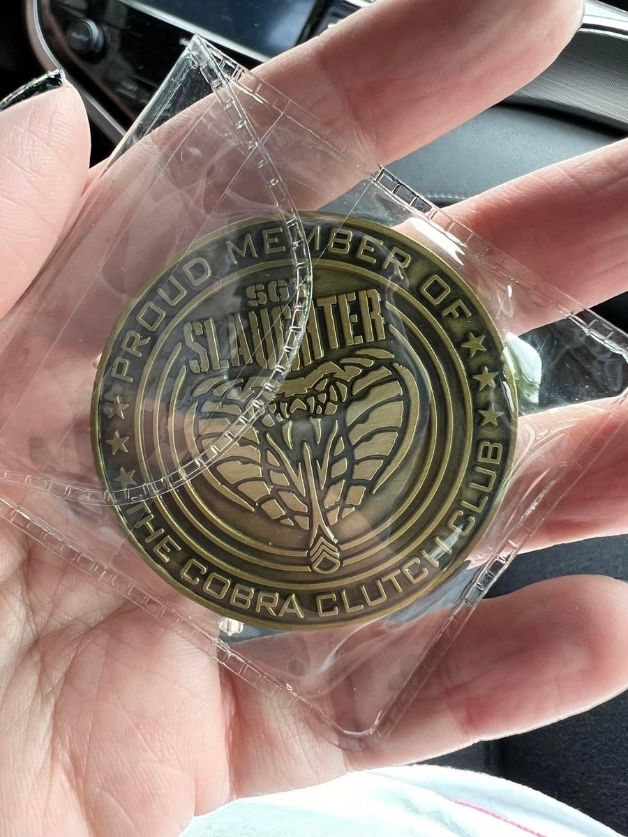 SP2013's tweet image. Got to meet Sgt. slaughter yesterday. I am an official member of the cobra clutch club