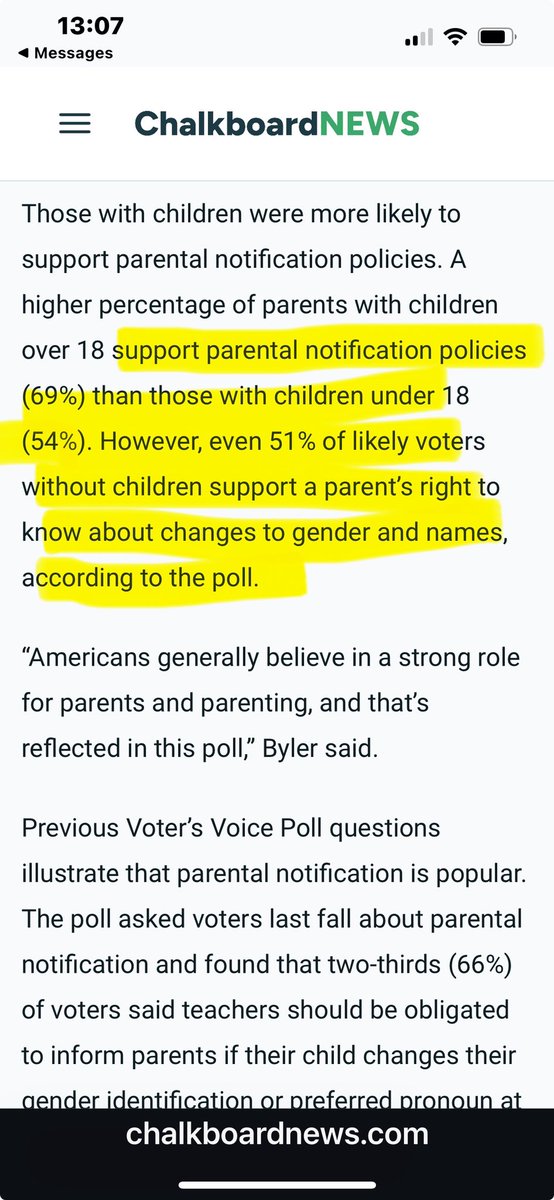 'Voters believe that parents need to be notified and that there is a role to be played where parents get to raise their own children.” We Do Not Co-Parent with the Government. @Moms4Liberty chalkboardnews.com