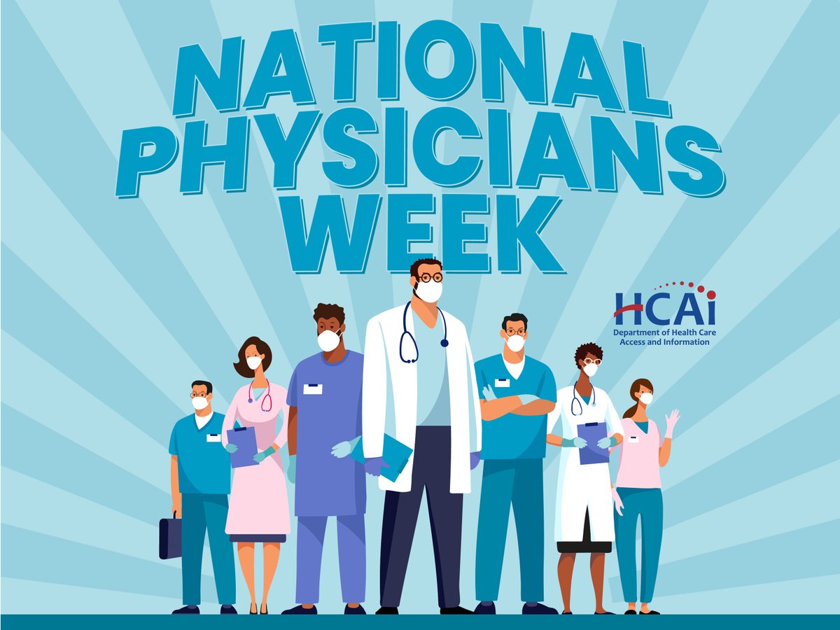 With National Physicians Week coming to a close, we at HCAI just want to again express our heartfelt gratitude to all the amazing physicians in #CA. National Physicians Week may be ending, but our appreciation for you never will. ❤️ #NationalPhysiciansWeek #Doctors #Physicians