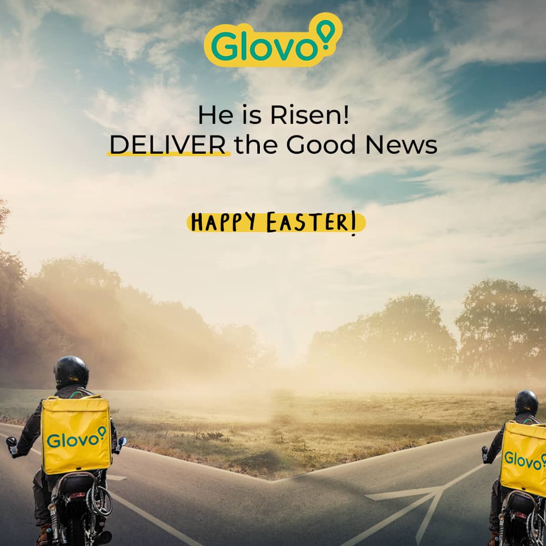 Wishing you every good thing that comes with the good news of this season! Happy Easter! 🙏🏾😃 #Glovo #Easter #EasterSunday