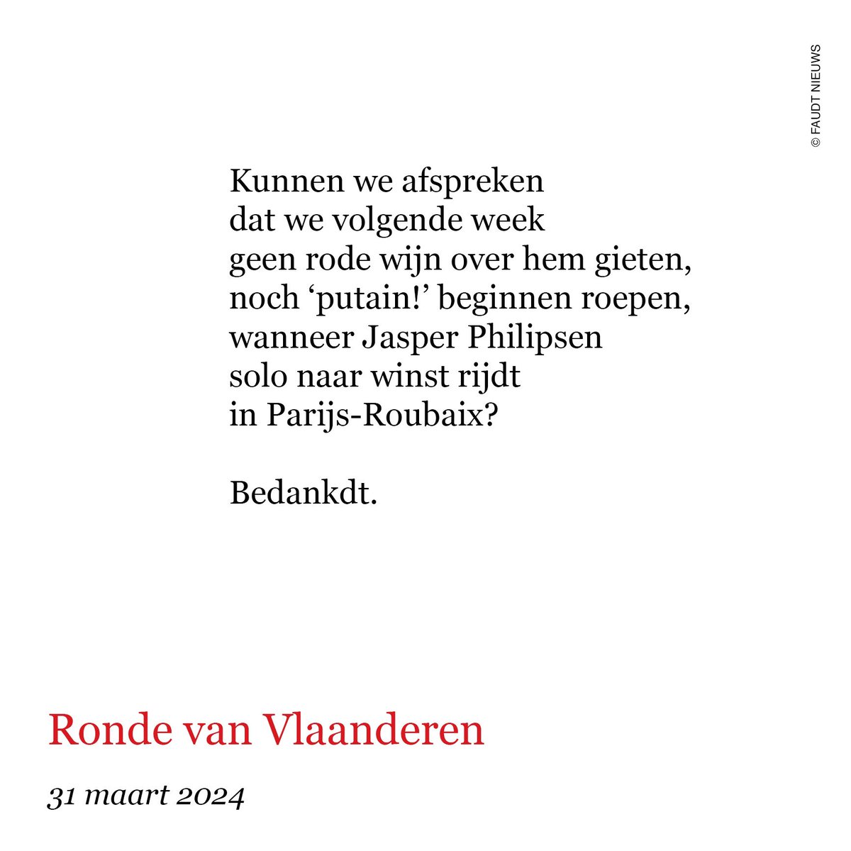 Ronde van Vlaanderen

31 maart 2024
#faudtnieuws #RVV24 <a href="/tijd/">De Tijd</a>