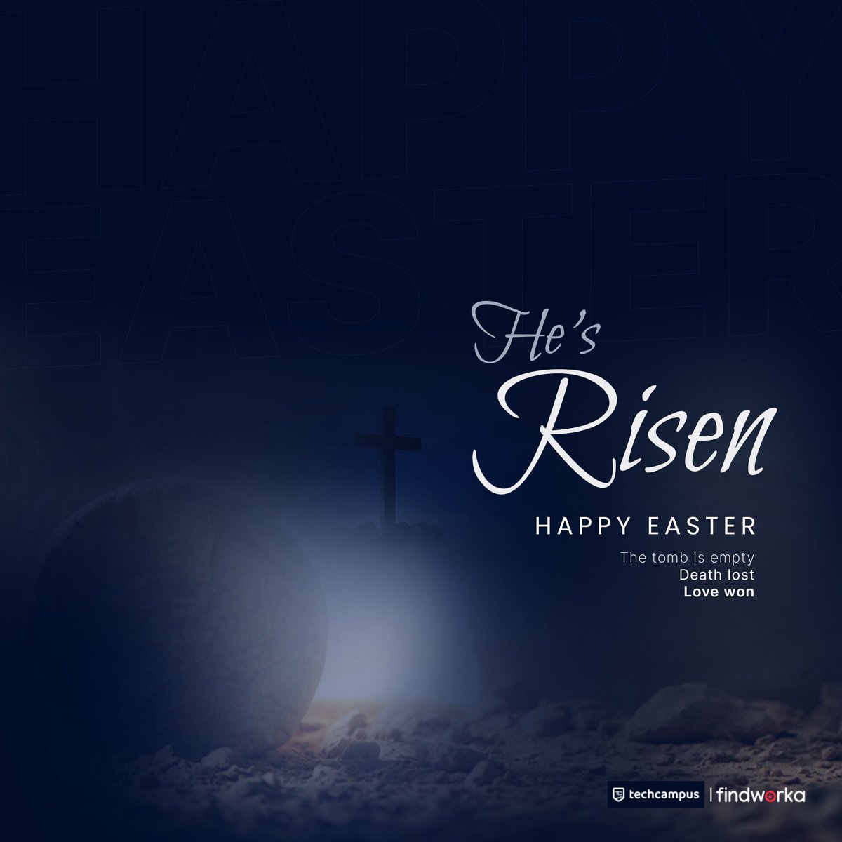 findworka's tweet photo. May this Easter be a symbol of hope, renewal and new life for you. 
Happy Easter!✨✨✨✨ https://t.co/sB8wvIzzQj