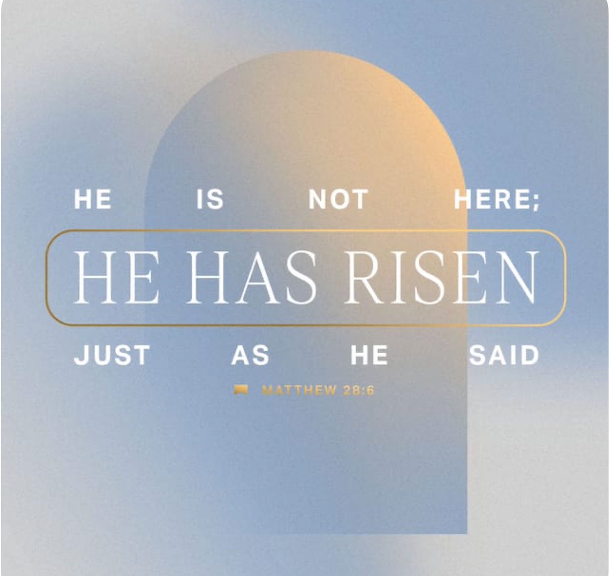 He Has Risen. He has defeated death and walked out of the grave. He holds the keys to death and Hades. He loved us so much that He had endured unbearable punishment that was meant for us so that we may have eternal life with Him. Hallelujah. He reigns.