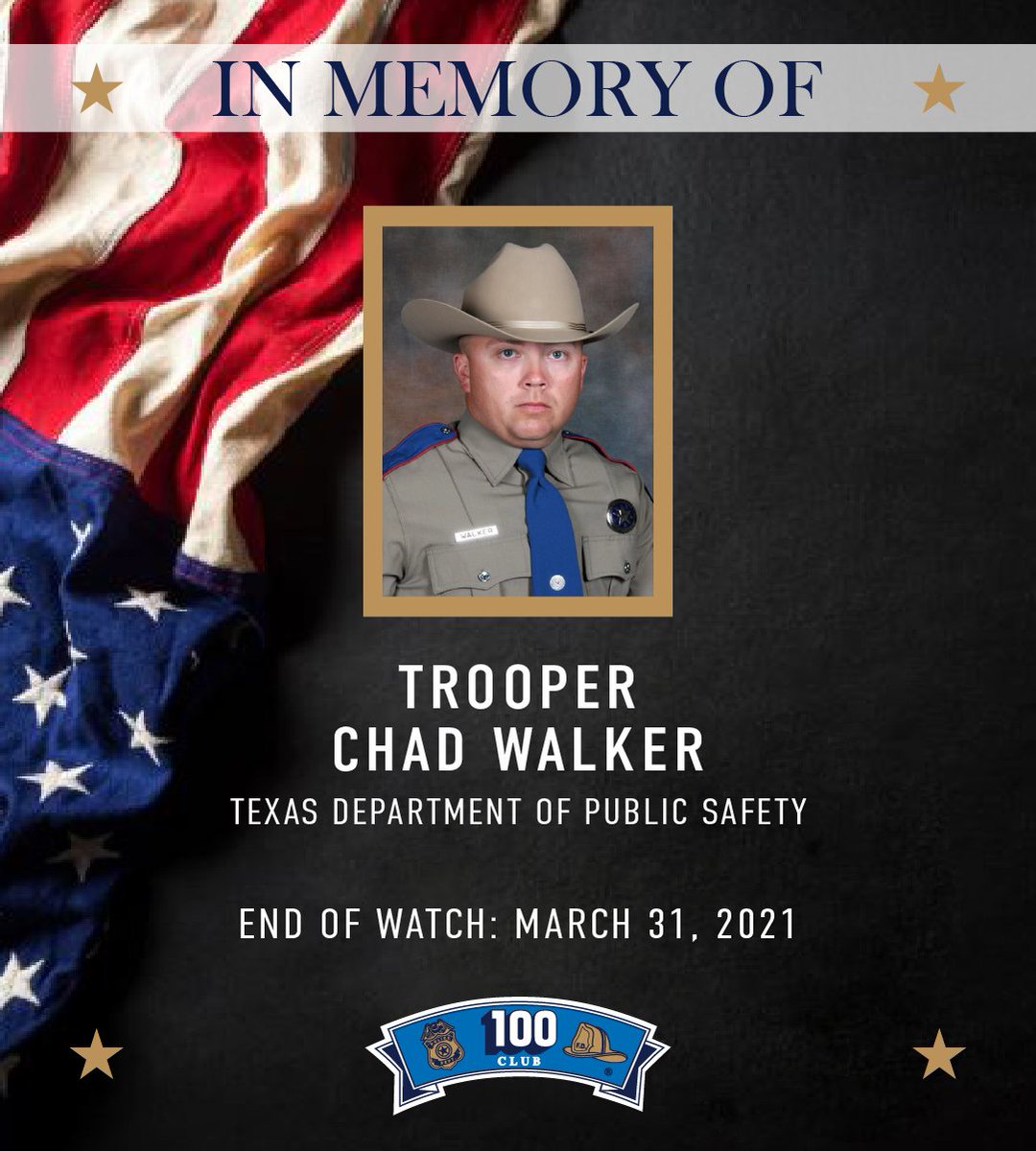 Today we remember @texas_dps Trooper Chad Walker who was shot and killed in the line of duty. #TDPS #FortheFallen