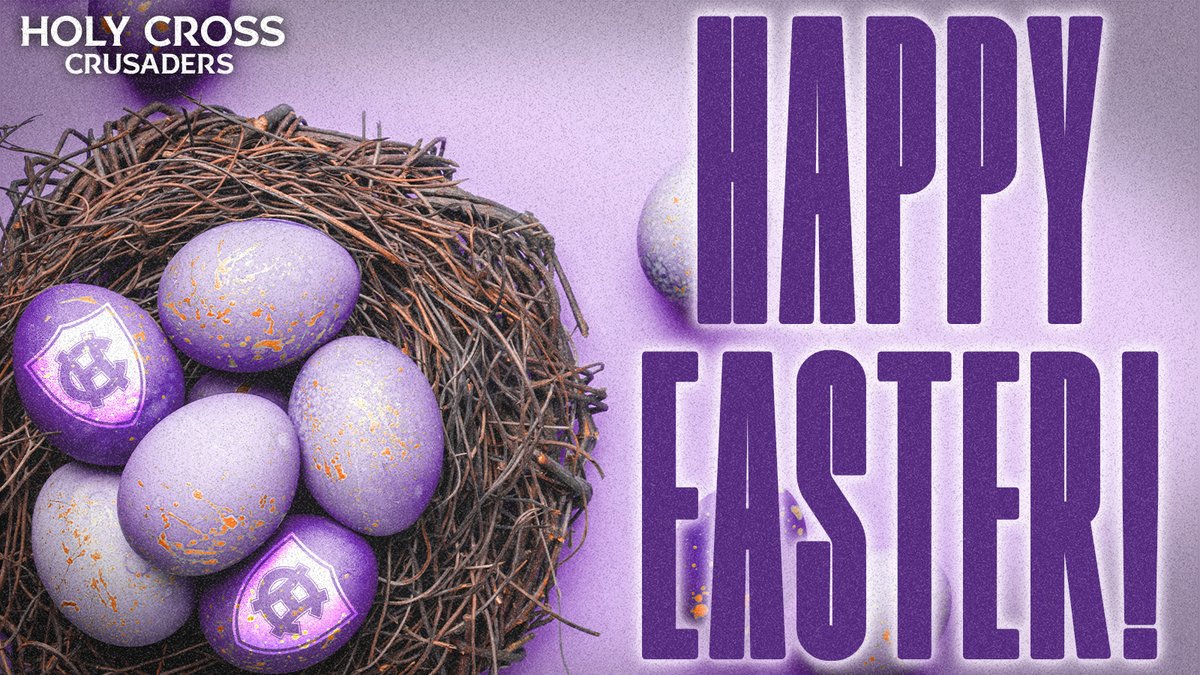 Happy Easter from Holy Cross Athletics!