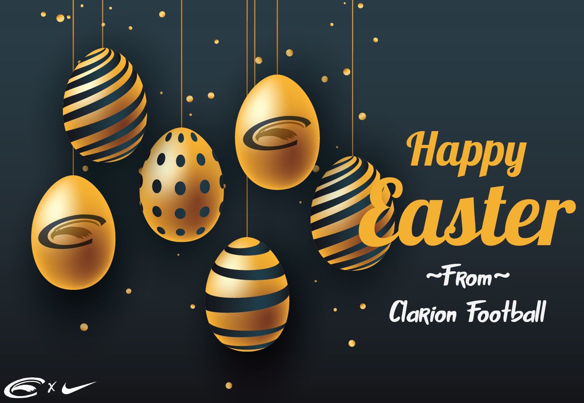 Happy Easter from our Clarion Football family to yours! #WingsUp