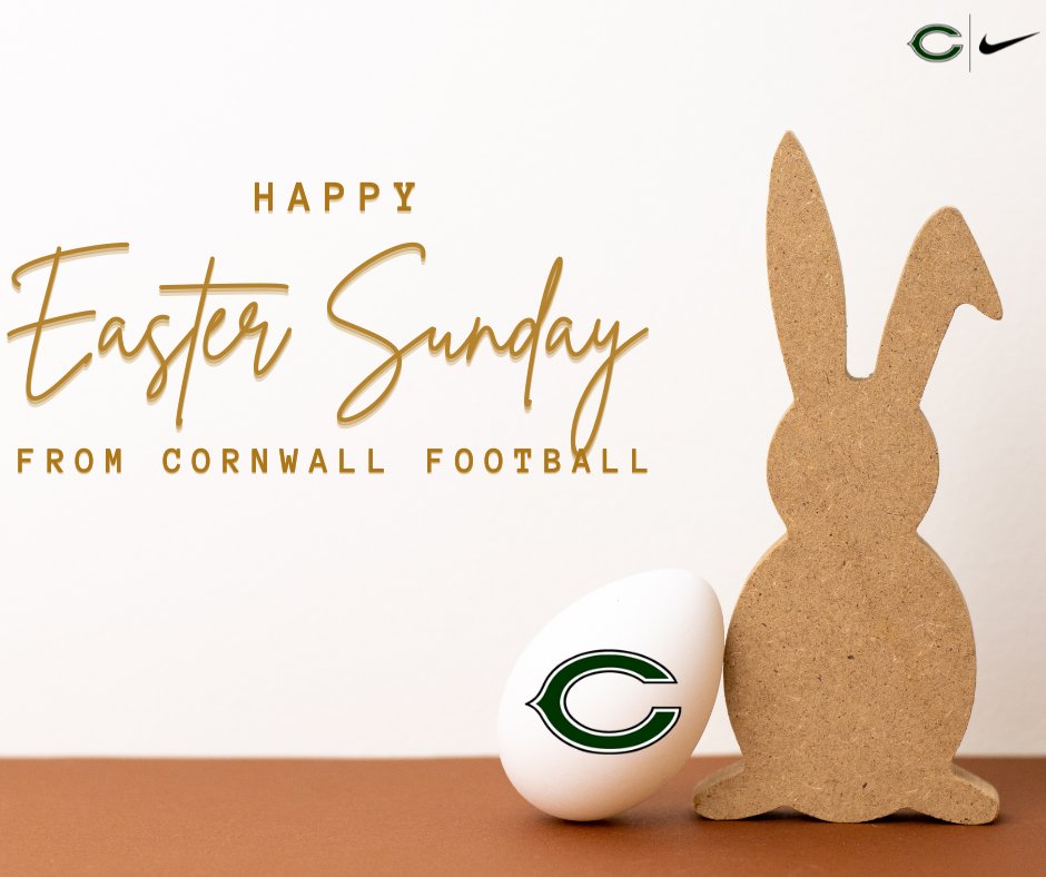 Happy Easter from The Cornwall Football Program! #HappyEaster2024