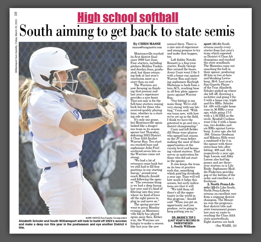 Lewisburg Softball tweet media