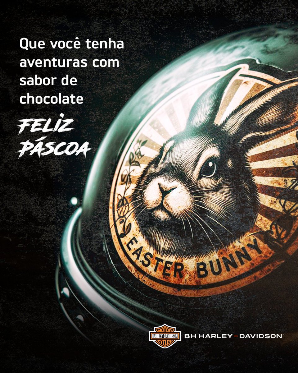 HarleyBHZ's tweet photo. Assim como a Páscoa traz renovação, pilotar uma Harley-Davidson traz uma sensação de liberdade renovada. Feliz Páscoa. https://t.co/hJnLTOuOJm