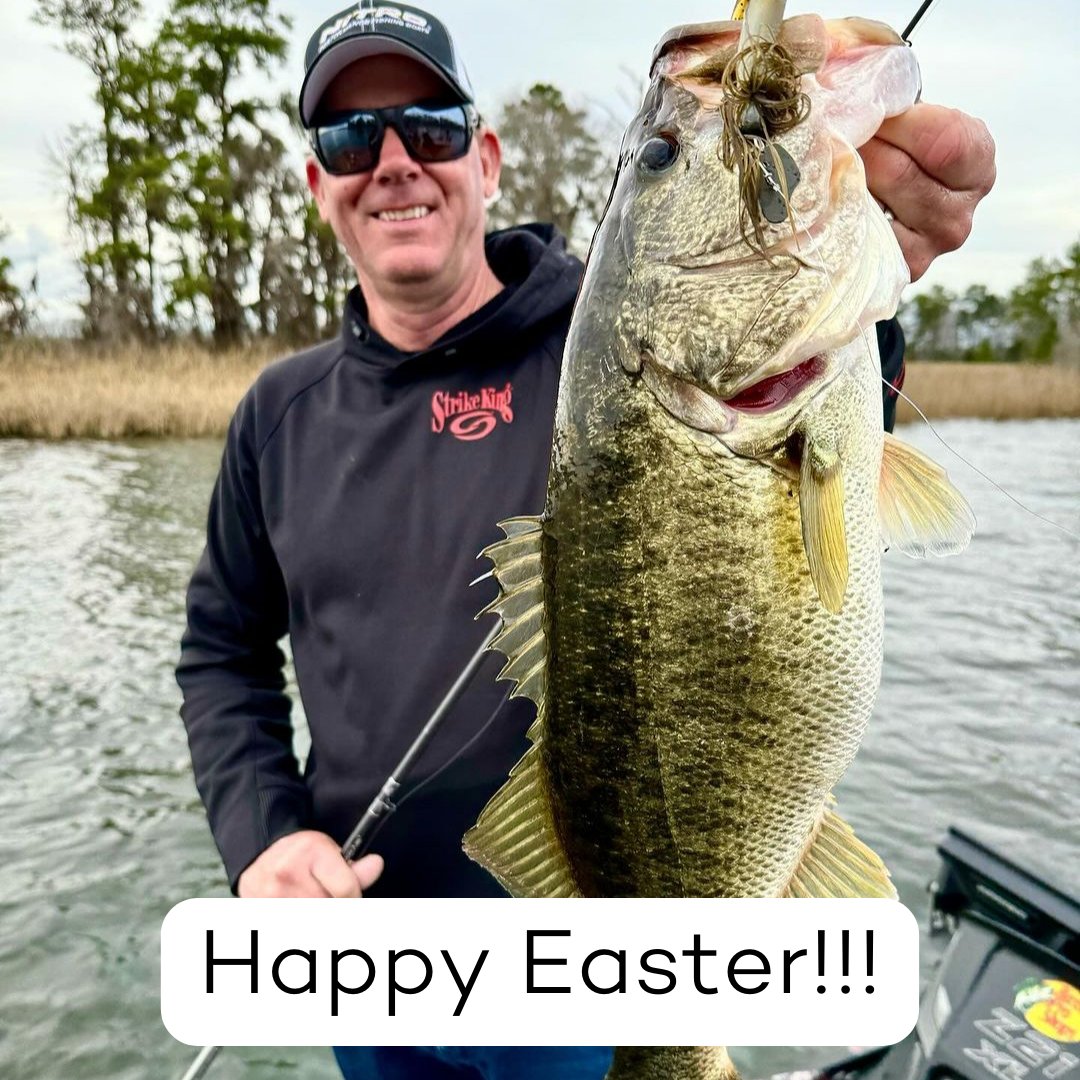 We hope you find a special Easter egg of a bass on this special day of remembrance! Happy Easter!! #TeamLews #StrikeKingLureCompany #HappyEaster