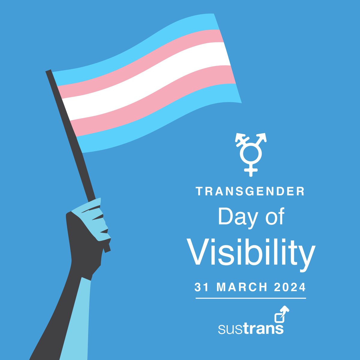 Today is International Transgender Day of Visibility #TDOV2024 At Sustrans, we know that everyone needs to feel safe to choose to walk, wheel or cycle. We must all commit to being more welcoming and inclusive. 🎆