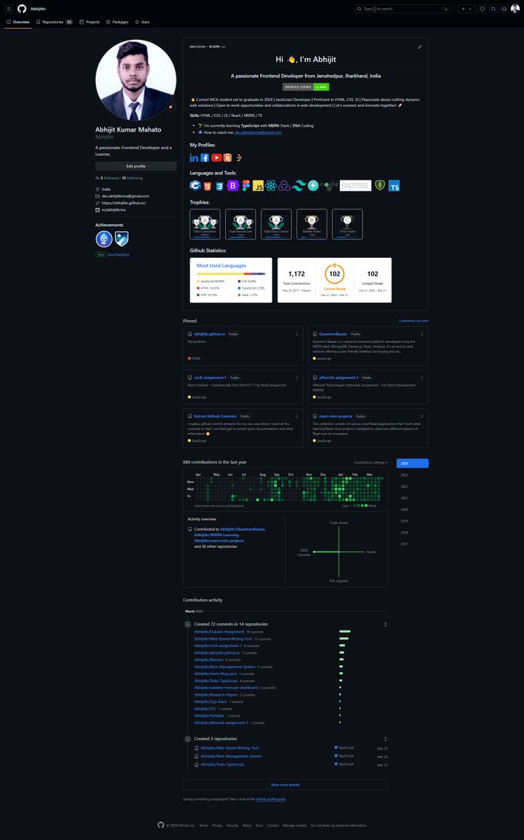 🚀 Thrilled to hit a big milestone in my coding journey! 💻 Just passed 100 days of coding on GitHub with MERN/React projects. 📈 From React to backend with MongoDB, Express.js, and Node.js, it's been quite the journey! 🎉 #GitHub #MERN #React #100DaysOfCode