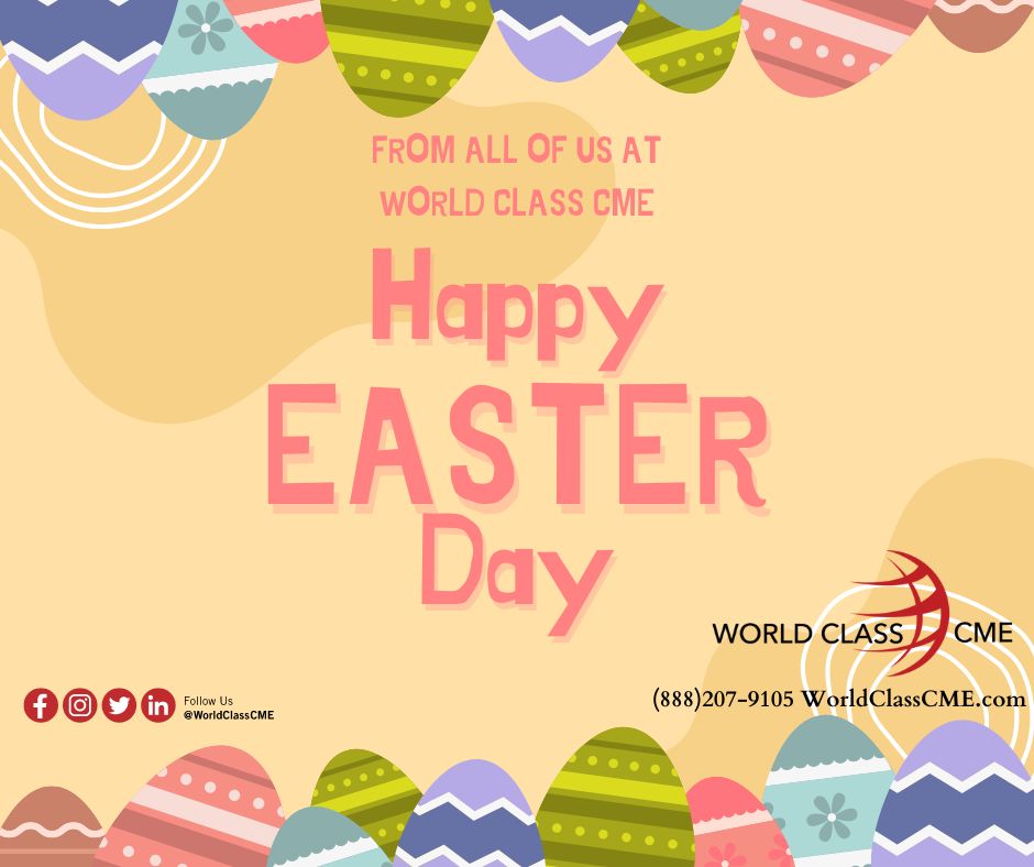 World Class CME would like to wish all of you a Happy Easter. WorldClassCME.com #CME #WorldClassCME