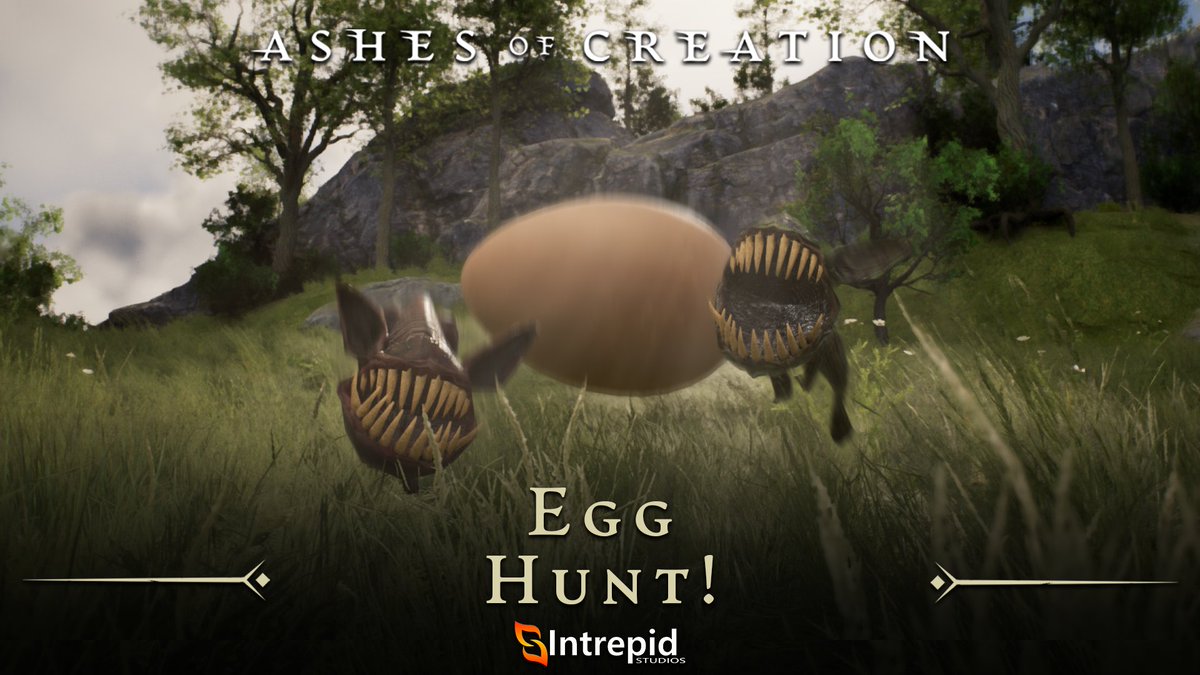 AshesofCreation's tweet image. 🐇 Be careful scavenging for eggs this Spring!

🥚 On Verra, the eggs and critters hunt you!