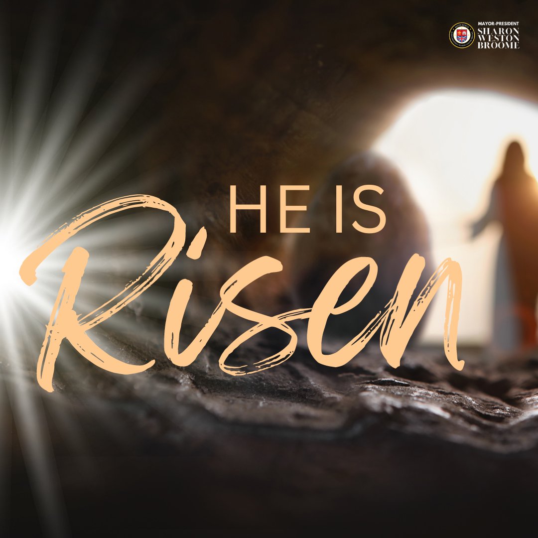 Today, we celebrate the profound truth that transcends time: He is Risen! As we rejoice in the resurrection of Jesus Christ, let us embrace the promise of hope, renewal, and redemption. May the spirit of Easter fill your hearts with joy, love, and peace, today and always.