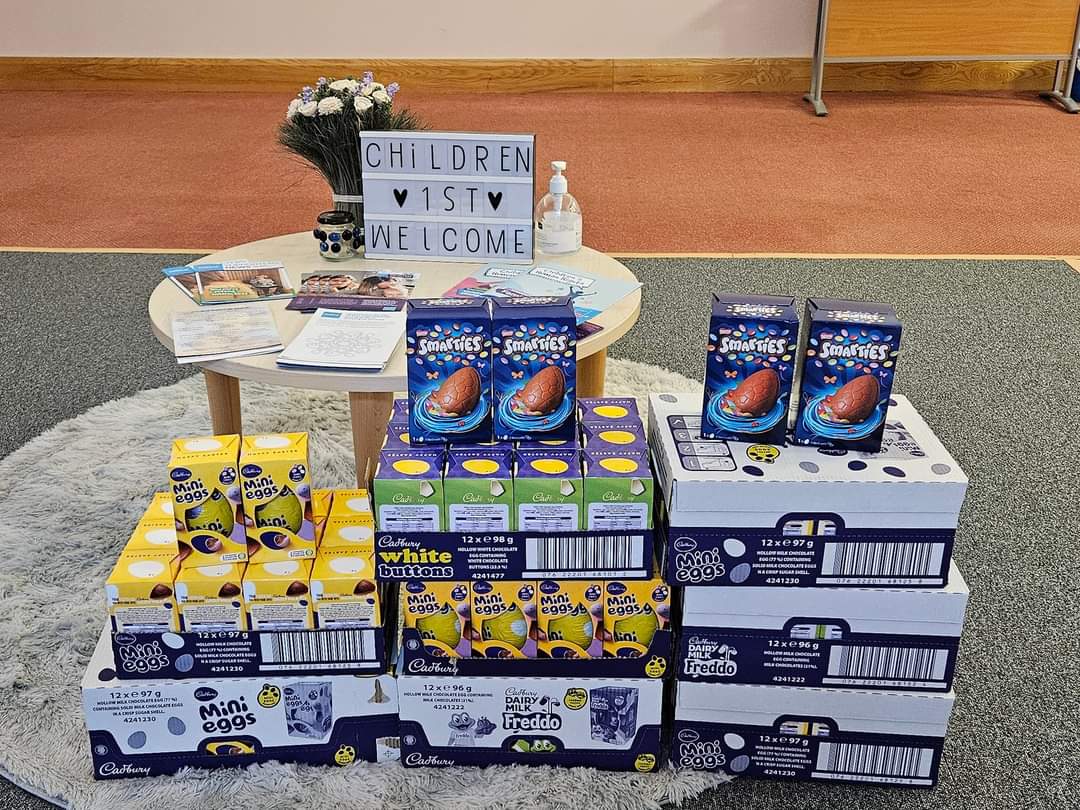 We would like to thank the very generous donors and businesses who have donated Easter treats to help children in Edinburgh and North Ayrshire. Thank you for making a difference to local families this Easter.