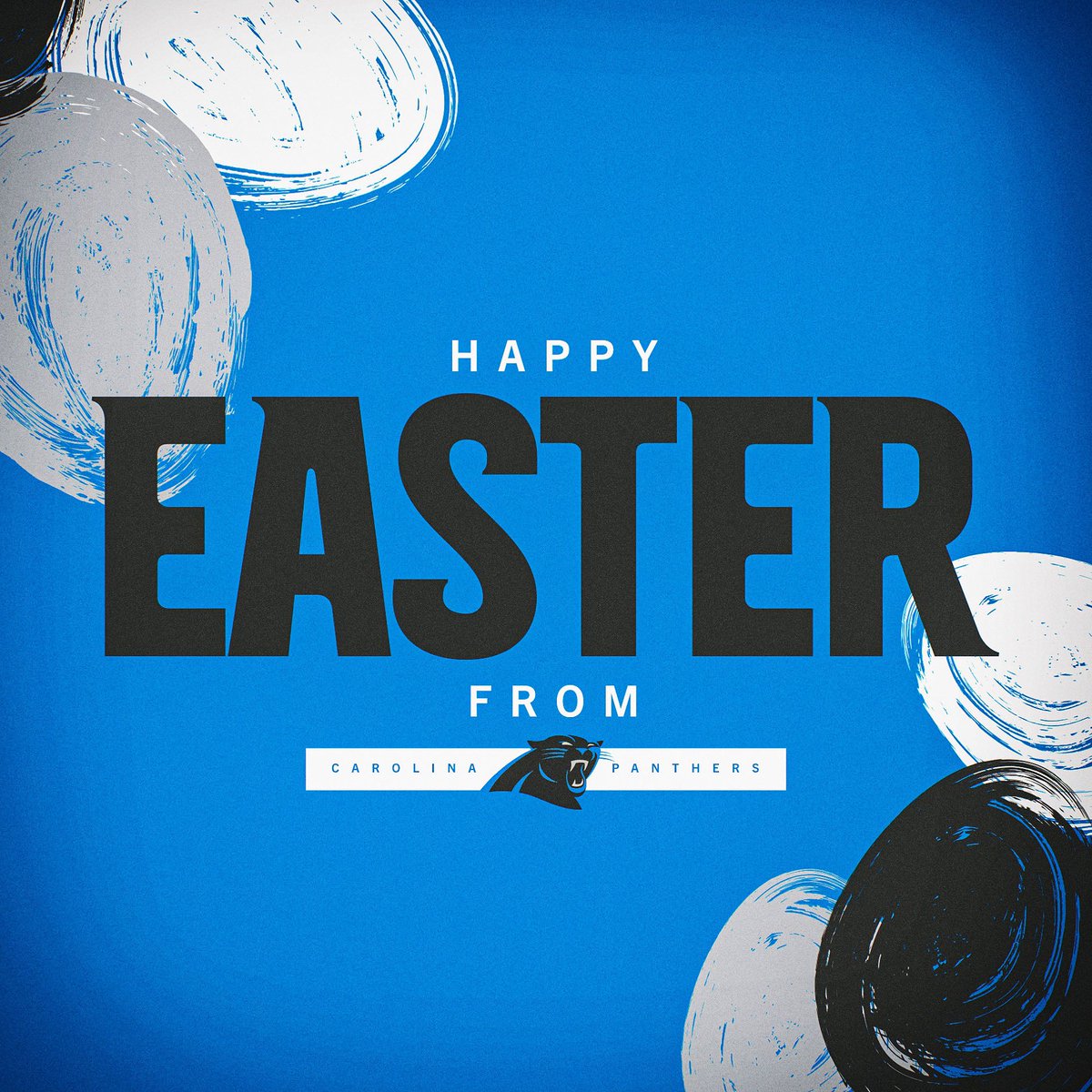 Panthers's tweet photo. Happy Easter 🐰 https://t.co/Nrmpqxl6GQ