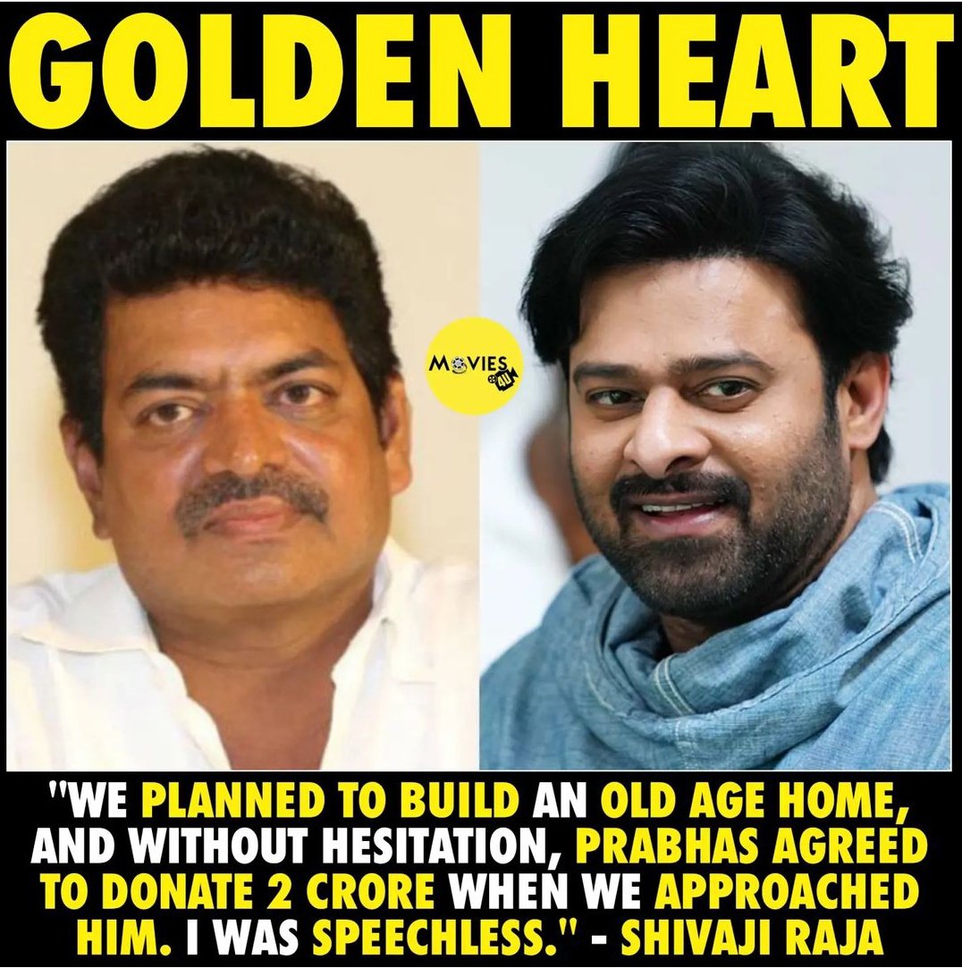 RebalstarArmy's tweet photo. #Prabhas𓃵 men with golden heart' ❤️🫰

#Prabhas #rebelstar #darling #sahoo #billa #Bahubali https://t.co/XfGWHhN9zd