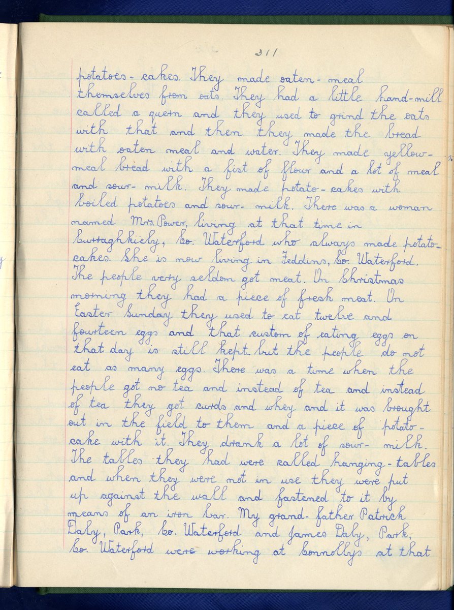 Waterford Easter Sunday traditions before chocolate eggs..
'Easter Sunday they used to eat twelve &amp; fourteen eggs that custom of eating eggs on that day is still kept but the people do not eat as many eggs' Rathgormuck,Co. Waterford, Margaret Maguire (12) duchas.ie/en/cbes/516215…