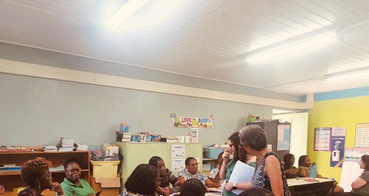 What a fantastic day @FiodhnaGardiner & I had at St. Matthews School Barbados. Met incredible children & teachers. Worked with students in the special classes & ended the day with a comparative discussion on inclusive education in Barbados & Ireland. @mic_intl @Erasmus_Project