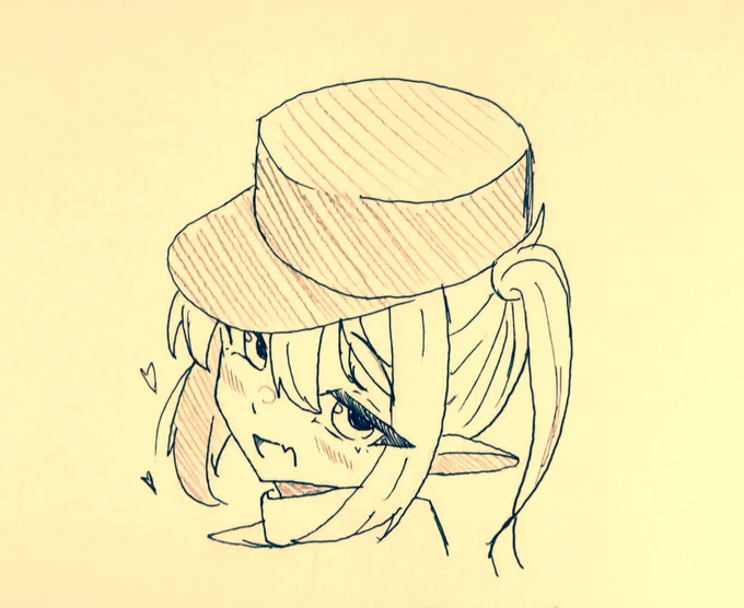 #ブルーアーカイブしゅぽガキ落描き(右) 