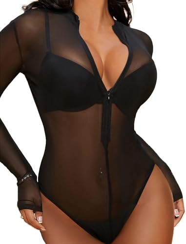 I just received Avidlove Womens Mesh Bodysuit Long Sleeve Snap Crotch Bodysuit See Through Zipper Sheer<a href="/tag/throne"class="tags"><span>#throne</span></a><a href="/tag/wishlist"class="tags"><span>#wishlist</span></a>