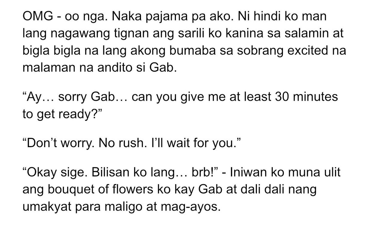 FF 160 

~ please napaka clueless… Gab kasi dapat may abiso muna 😭