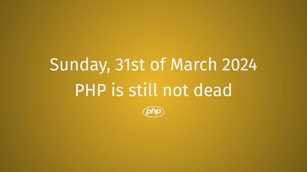 PHP still not dead #php #PHPTransformed #PHPRebirth #PHPDebugging #PHPFuture #PHPCareer #PHPRequiem #PHPPhoenix #EndOfPHP #PHPAlternative