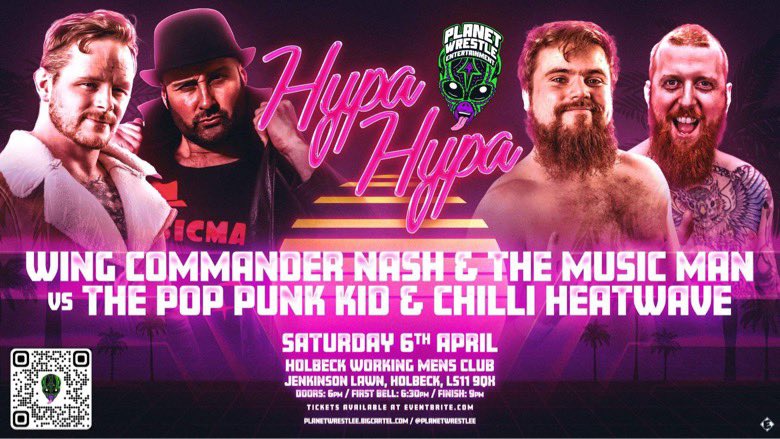 This coming Saturday at @planetwrestlee it’s going to be out of this world! eventbrite.co.uk/e/hypa-hypa-li… grab your tickets before it’s too late! #HypaHypa