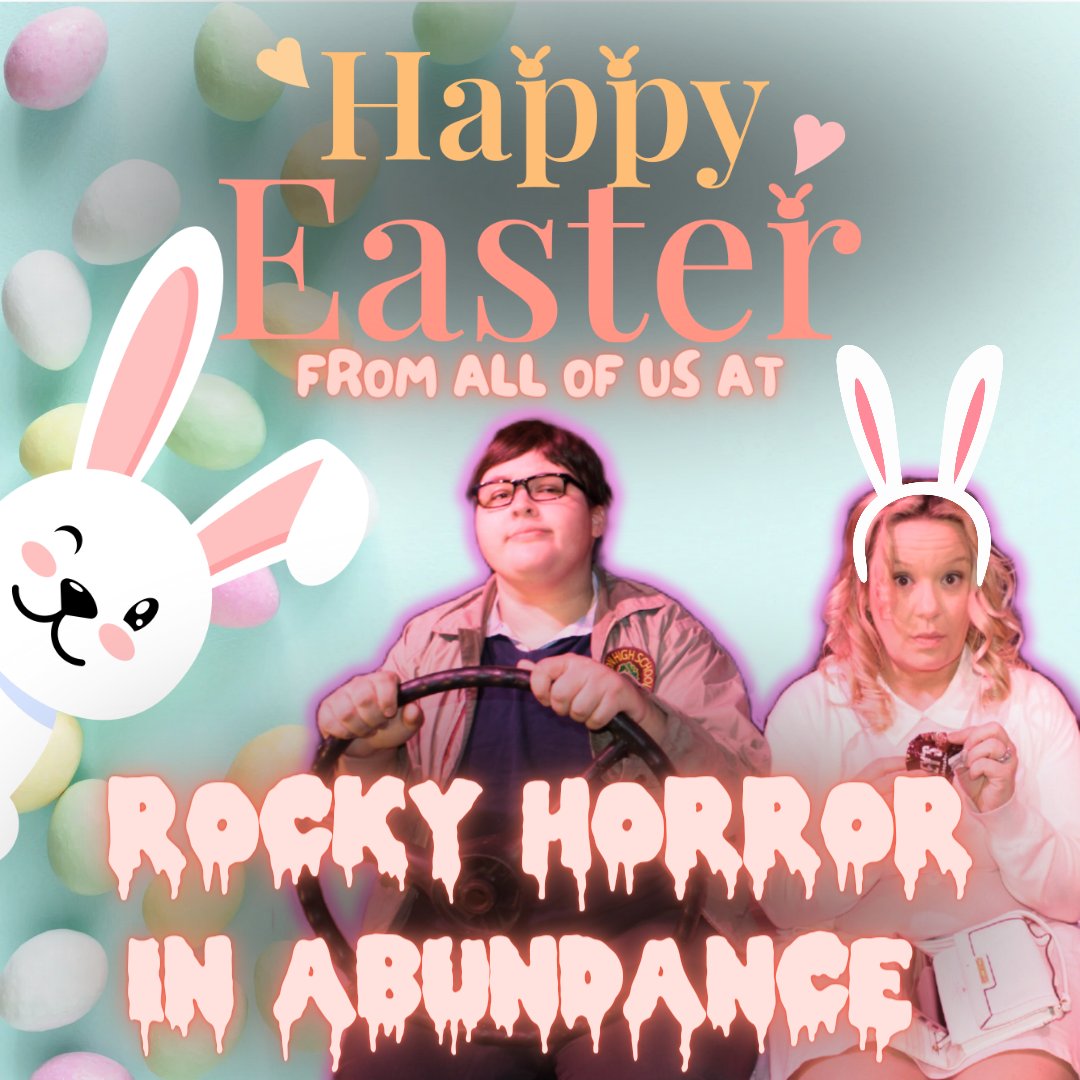 Happy Easter from our family to yours! 

See us at our next show April 11th!

#easter #easterbunny #rockyhorrorinabundance #nwirockyhorror #avenue912 #griffithindiana #therockyhorrorpictureshow