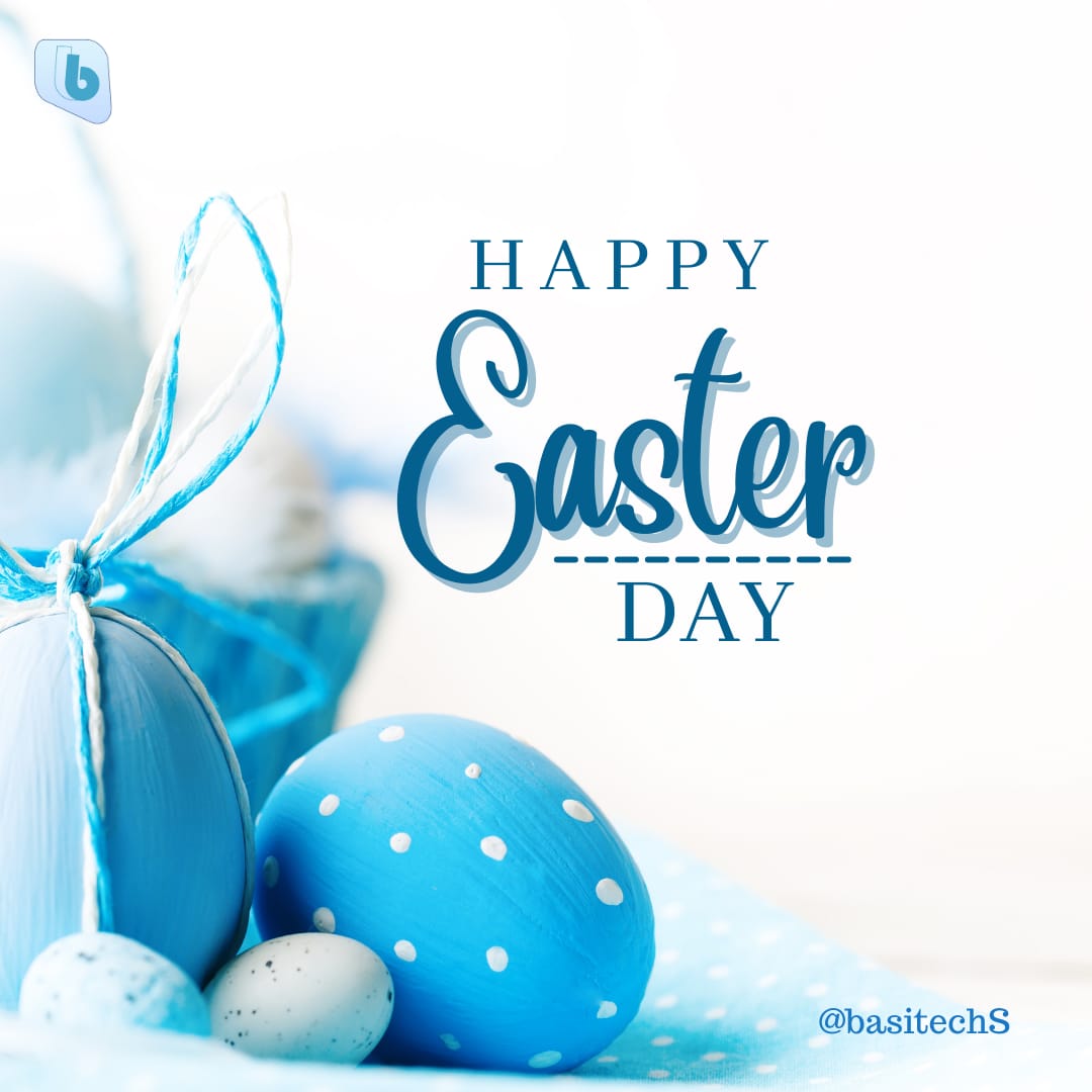 BasitechS's tweet image. Easter reminds us of the power of hope &amp;amp; the promise of new beginnings.Let&apos;s take a moment to reflect on the blessings in our lives &amp;amp; spread love to those around us.May your day be filled with love &amp;amp; the sweet taste of chocolate eggs! Happy Easter everyone! #SpreadHope #Basitech