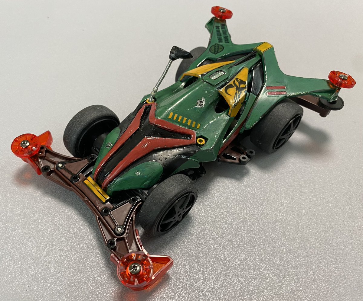 toracya3249's tweet photo. #特撮コンデレV
マシン名：クローン・エース

スターウォーズより、
“銀河一の賞金稼ぎ”としてその名を馳せたボバ・フェットをインスパイアさせました。
自信作でありながらコンデレ未受賞。
ディズニープラスのドラマは最高です！ https://t.co/67GDZ9xJnx