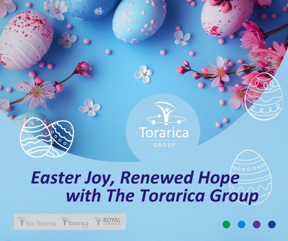 May this Easter be a time of renewal, joy, and togetherness for you and your loved ones. The Torarica Group wishes the community a season filled with happiness, peace, and cherished moments. Happy Easter! 🐰💛💙💜💚