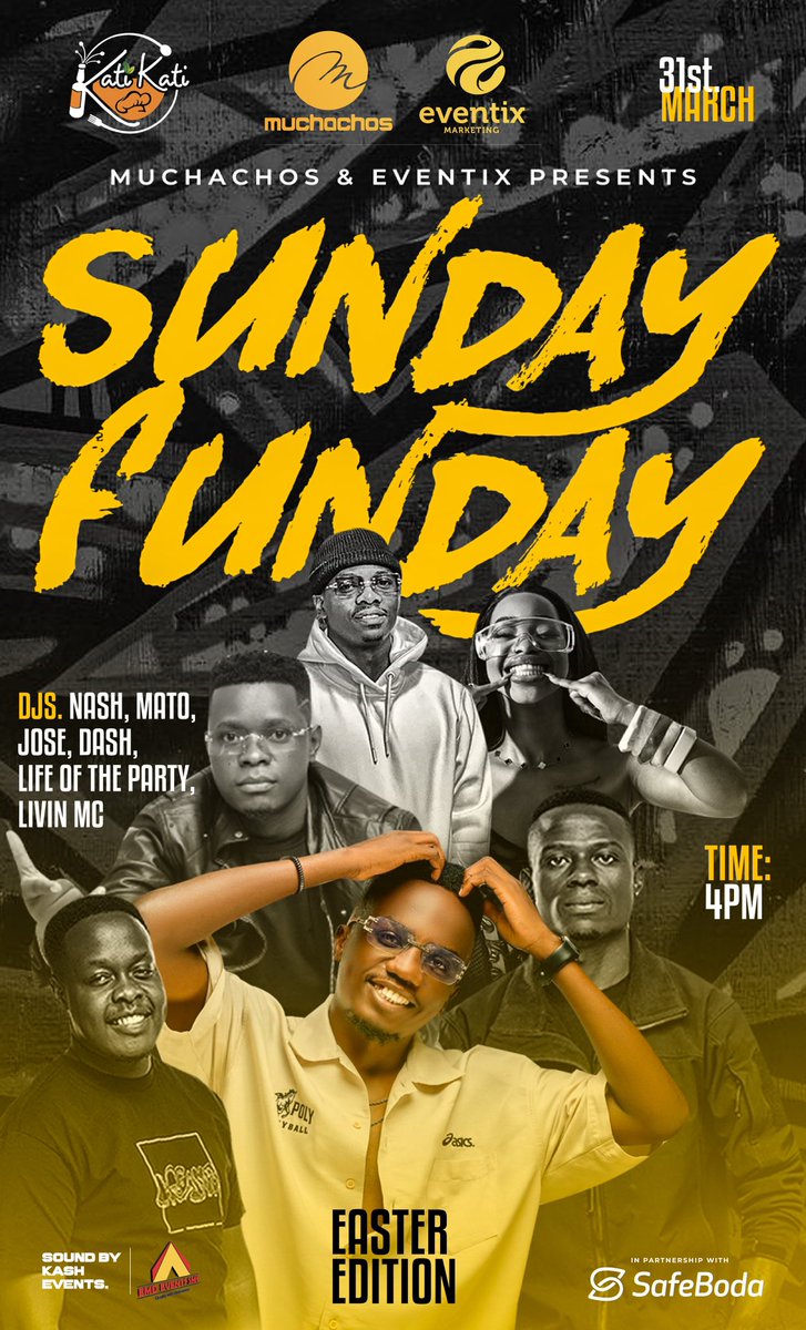 Hey my dears I have Easter plot for y’all Come through at Kati Kati Grounds today evening for good vibes and a fabulous experience #SundayFunday