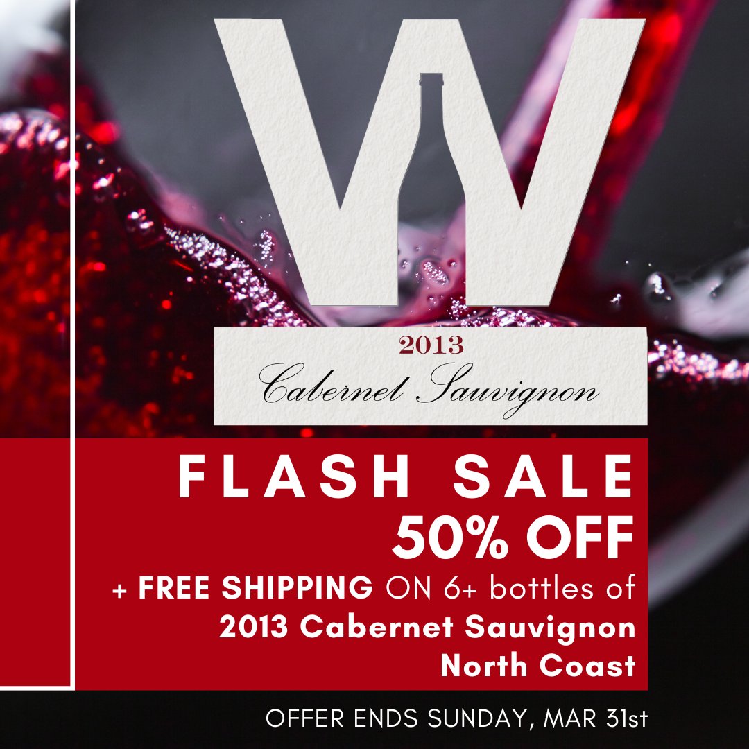 WinerySF's tweet photo. LAST DAY TO SAVE 50% OFF a 6 bottle pack of our 2013 Winery SF Cabernet Sauvignon, North Coast - our most popular Cabernet! Plus, enjoy FREE ground shipping!. Offer ends Sunday, March 31st, so order today at https://t.co/WdzaDOPRUL https://t.co/ocK3qEbZfy