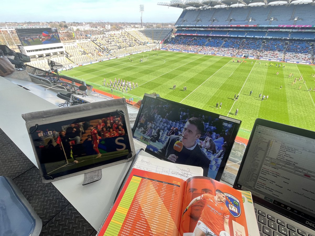 Blue sky in Croke Park for #Dublin v #Derry and #Armagh v #Donegal - we are live on ⁦@sundaysport⁩ on ⁦@RTERadio1⁩