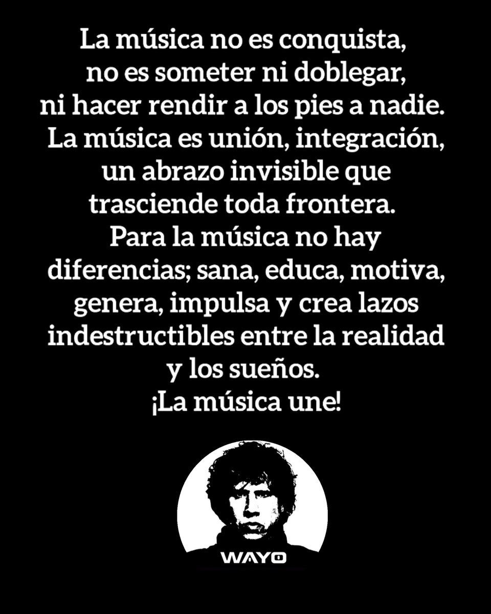 #LaMúsicaUne 
#música #canción