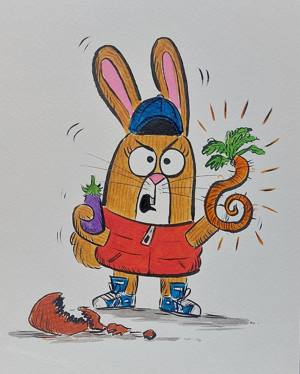 #HappyEaster from the #carrot loving #Rabbit, star of #RabbitOnTheRampage, written by #LornaWatson, illustrated by me, published by @BIGPictureBooks & out on 4.7.24!
Pre-order here!
tinyurl.com/ytnpppvm
#picturebook #kidlit #kidlitart #easter2024 #Easter