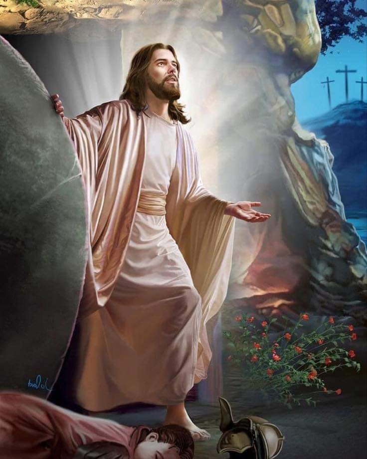 ¡CRISTO VIVE!
Vive en Ti, en  Mi,  y en TODOS 
NOSOTROS.

Que la BENDICIÓN de DIOS PADRE, HIJO y ESPÍRITU SANTO,
descienda en cada Uno de Ustedes.

¡Feliz Domingo de RESURRECCIÓN !