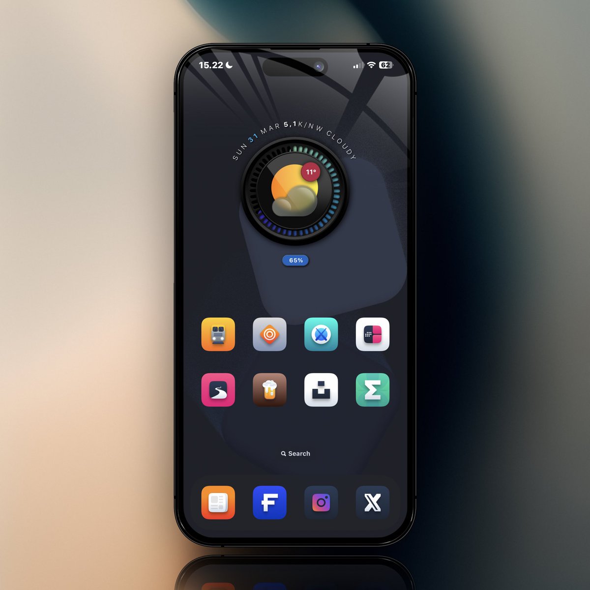 🐣 #nojailbreak #ios1741 #Iphone12ProMax #widgy #M • wallpaper @noir_arts • icons @ThemesOnFire • widgy widget @TeboulDavid1 • template @SeanKly #M