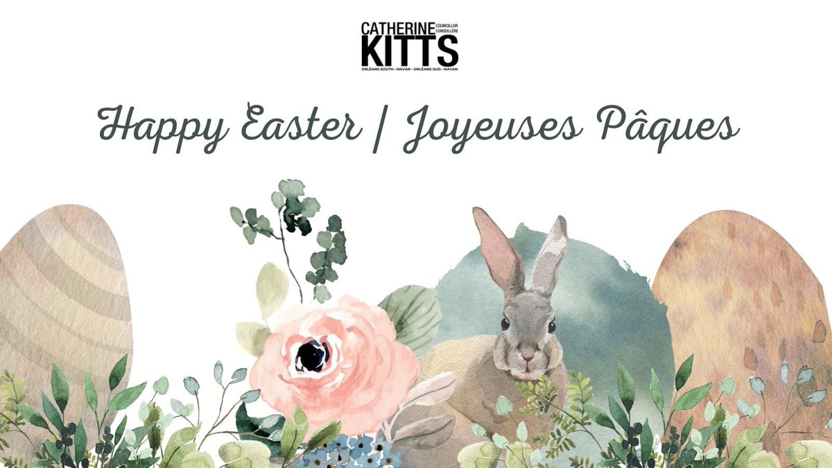 Happy Easter! ☀️🐣 Que vous fassiez une chasse aux œufs, un brunch en famille ou que vous assistiez à la messe, j'espère que vous profiterez de cette belle journée. A reminder that city services are impacted. For the full list, please visit: ow.ly/RbOe50QZXiB