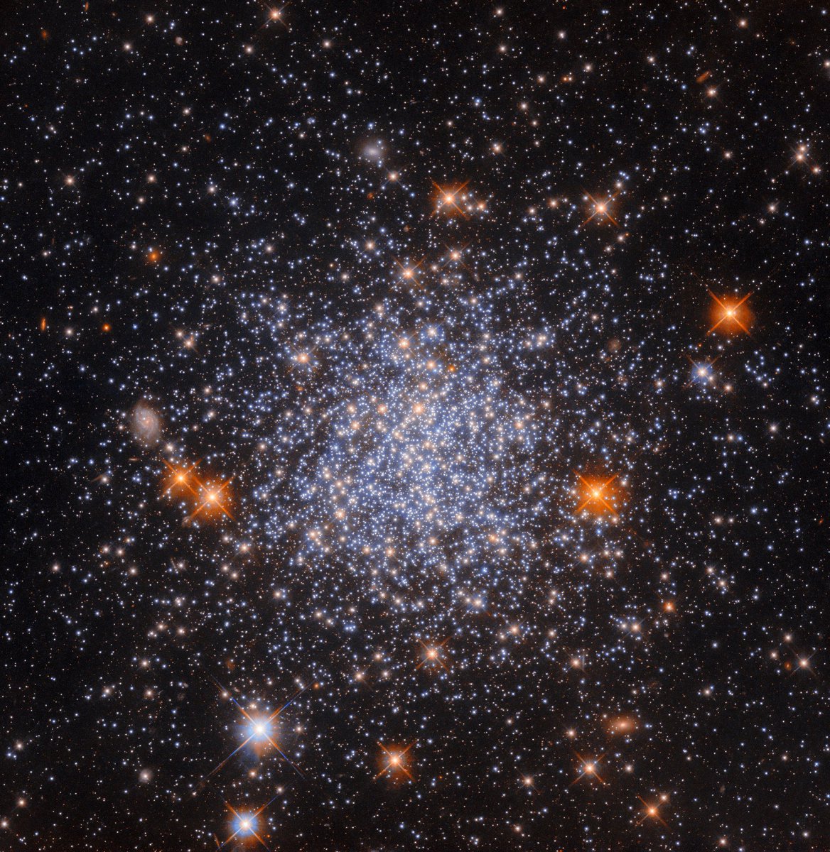Cron_Silenzio's tweet photo. #NASA_360
Facciamo "Dov'è Waldo" questa immagine #NASAHubble ... solo che invece di Waldo, stiamo cercando una galassia a spirale distante in agguato dietro un ammasso globulare di 120 anni luce di diametro.
(Suggerimento: guarda a sinistra.) https://t.co/V9CHOpcBrh