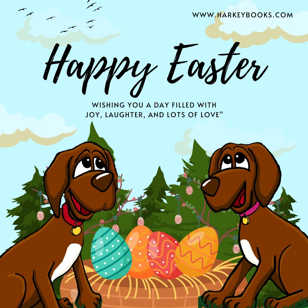 Happy Easter! Wishing you and your loved ones a day filled with joy, love, and happiness. Enjoy this special time together as we celebrate this beautiful holiday. 🐣🌷 #HappyEaster #DogBooksForKids