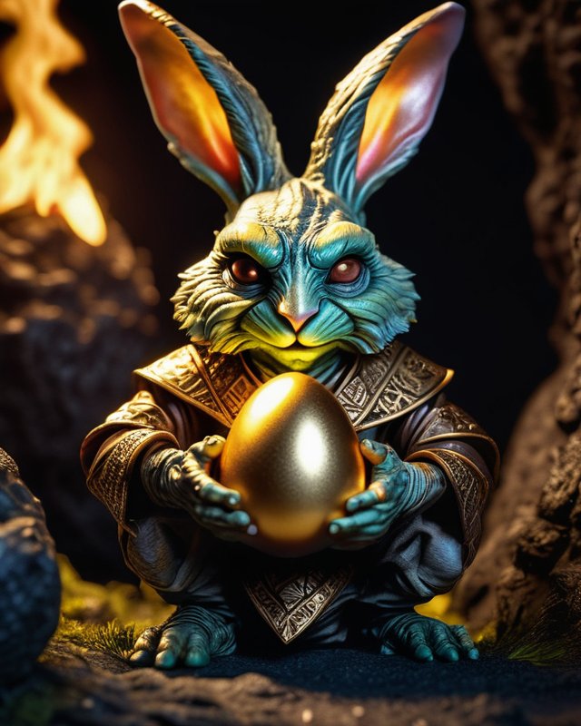 Easter Goblin Made using @get_starryai