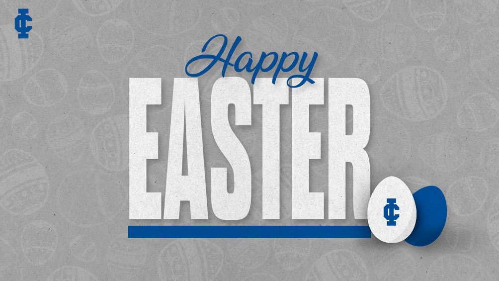 Happy Easter from the IC football family! 🏈🐰