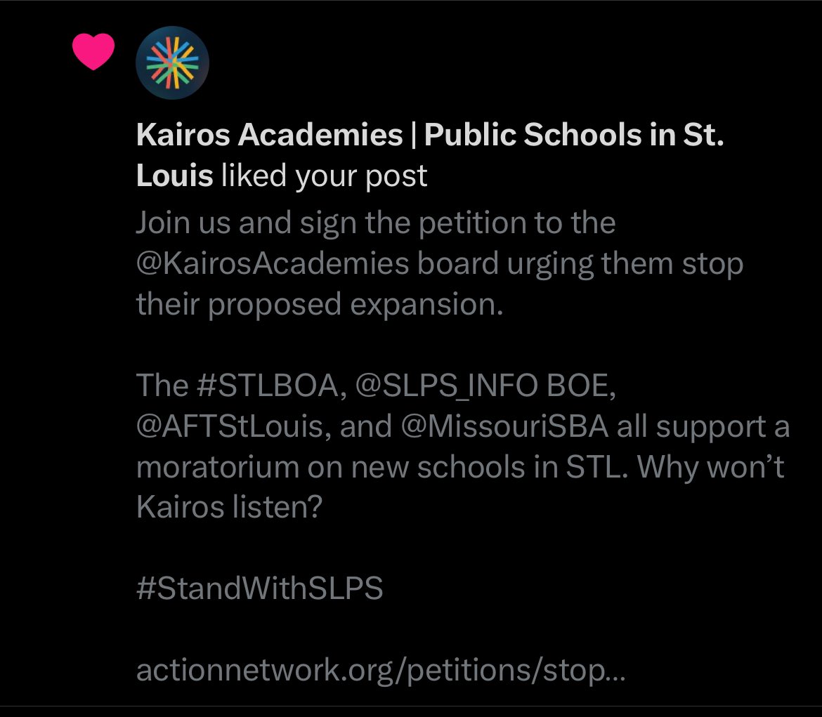 SolidaritySLPS's tweet photo. This popped up this morning on a post from December 2022.
Thanks for the support, Kairos! Cancel that expansion effort now, please! 😂
#StandWithSLPS https://t.co/r42ZIOEqux