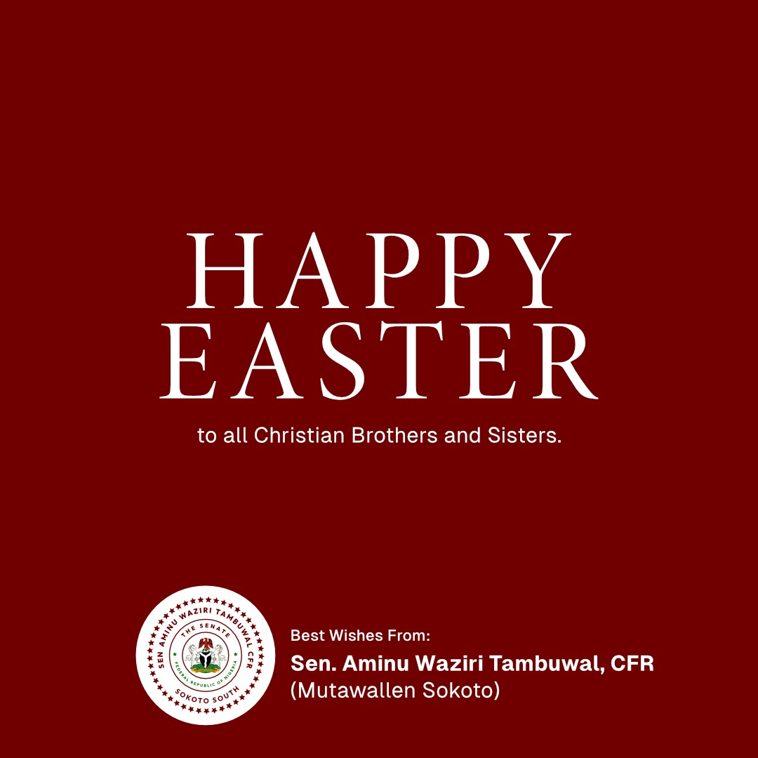 As our christian brothers and sisters celebrate Easter today. I urge them to use this solace moment to pray for the peace, stability, and prosperity of our dear nation, Nigeria. I have no doubt on my mind that with our collective prayers, dedication, and determination, a…