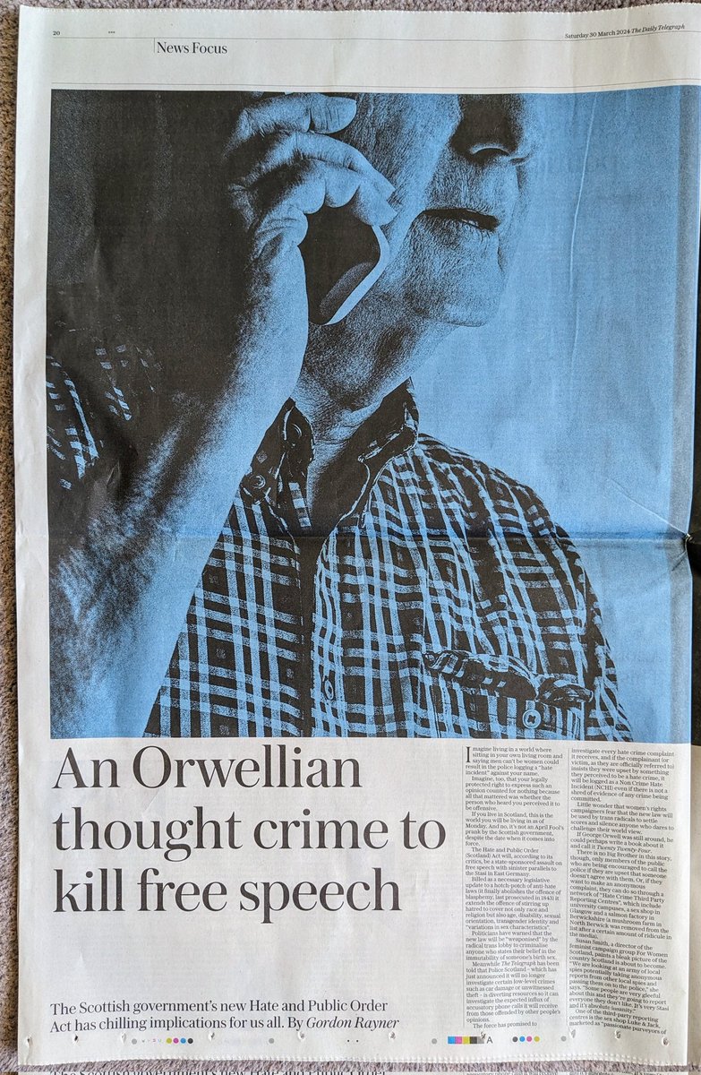 wright_vw_uk's tweet photo. @SpeechUnion #PoliceScotland really ?
I mean, REALLY ?!
Bravehearts eh ? 😏
That's the #EdinburghFringe fooked then. 🙄
Still, Edinburgh's loss could be Eastbourne's gain. 🤫
This from yesterday's #DailyTelegraph by #GordonRayner https://t.co/kxLubYGRQd