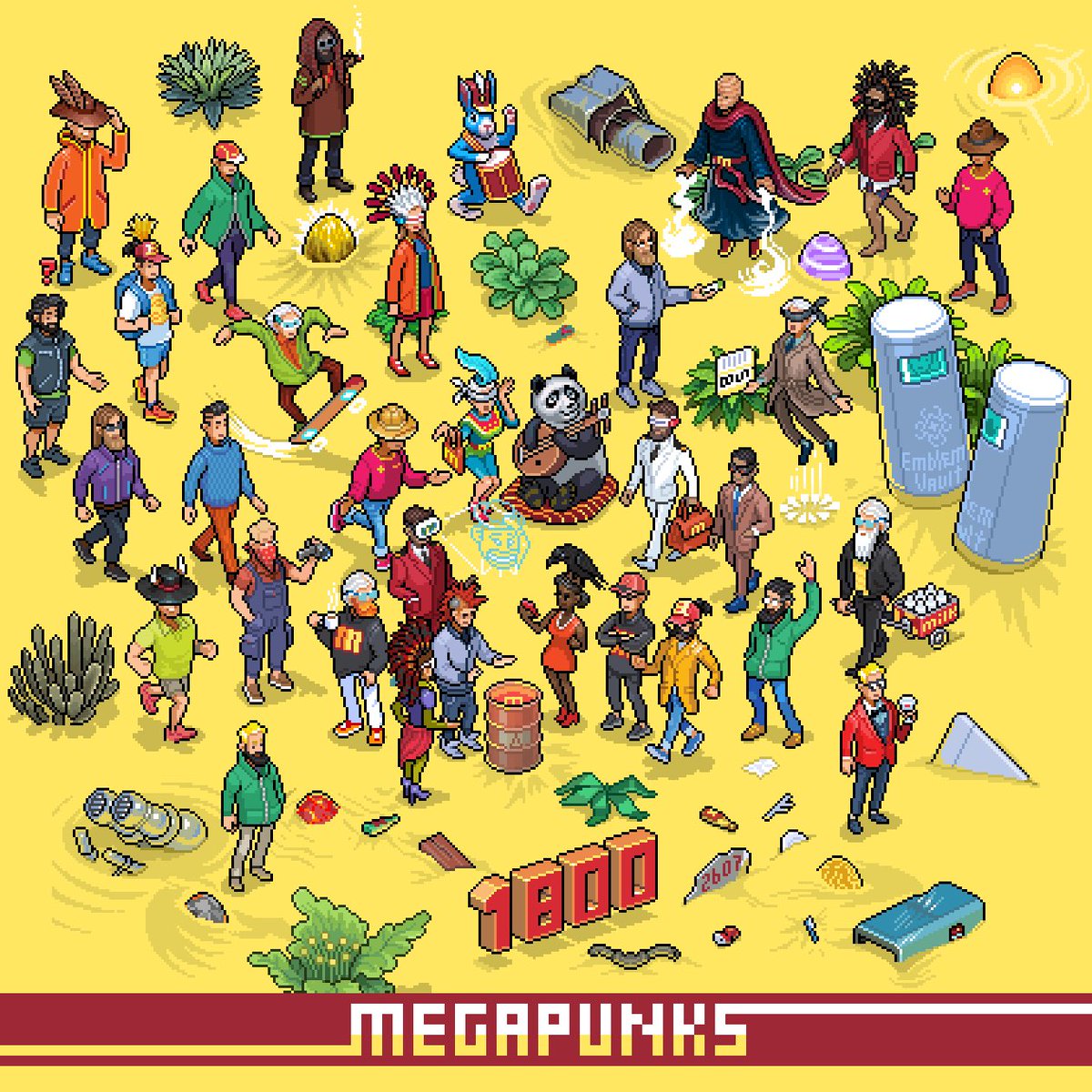 Meet <a href="/MondoPhoenix/">Mondo.btc</a> , <a href="/darrenmuliawan/">darren</a> , <a href="/BowTiedPomer/">Pomeranian.btc | BTC | $DOG | STX</a> on the stage cos of #Megapunks ❤️‍🔥 #Ordinals 1800 followers count achieved.